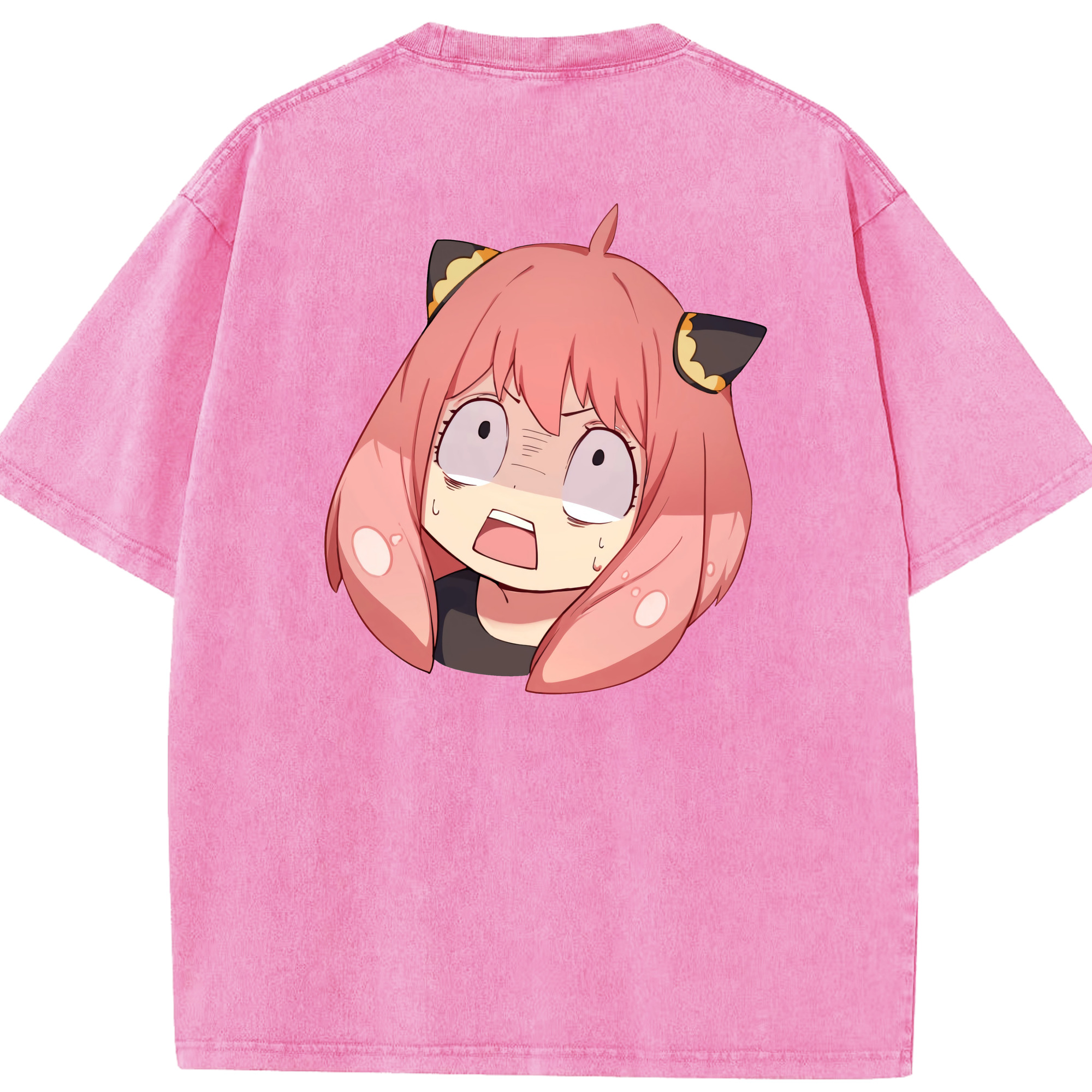 （画像用） SPY×FAMILY间谍家家酒 綿100% ヴィンテージ風 半袖Tシャツ（背面プリント）